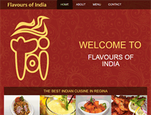 Tablet Screenshot of flavoursofindia.ca